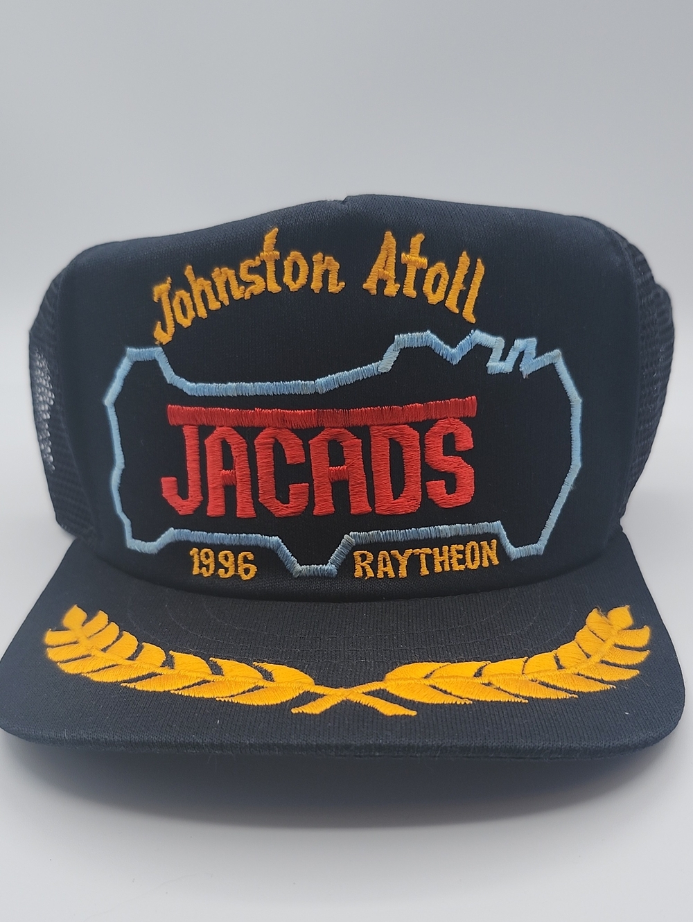 Johnston Atoll Jacads Raytheon Embroidered Black Cap